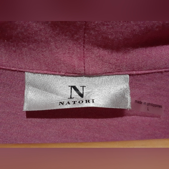 N Natori Women's Size Large Congo Wrap Style Robe in Pink - Picture 5 of 7